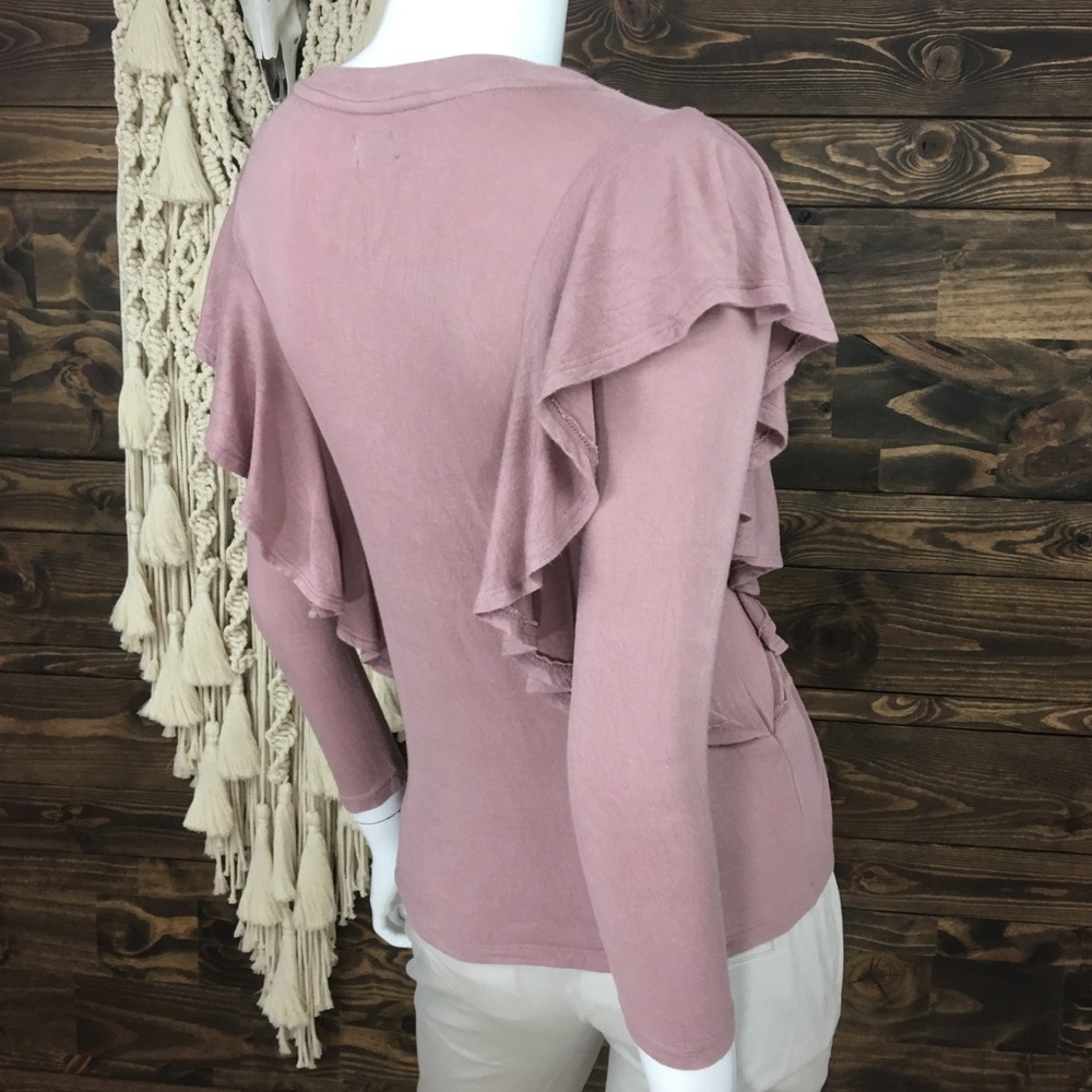 Madison & Berkeley |‎ Mauve Ruffle Blouse - Picture 4 of 6